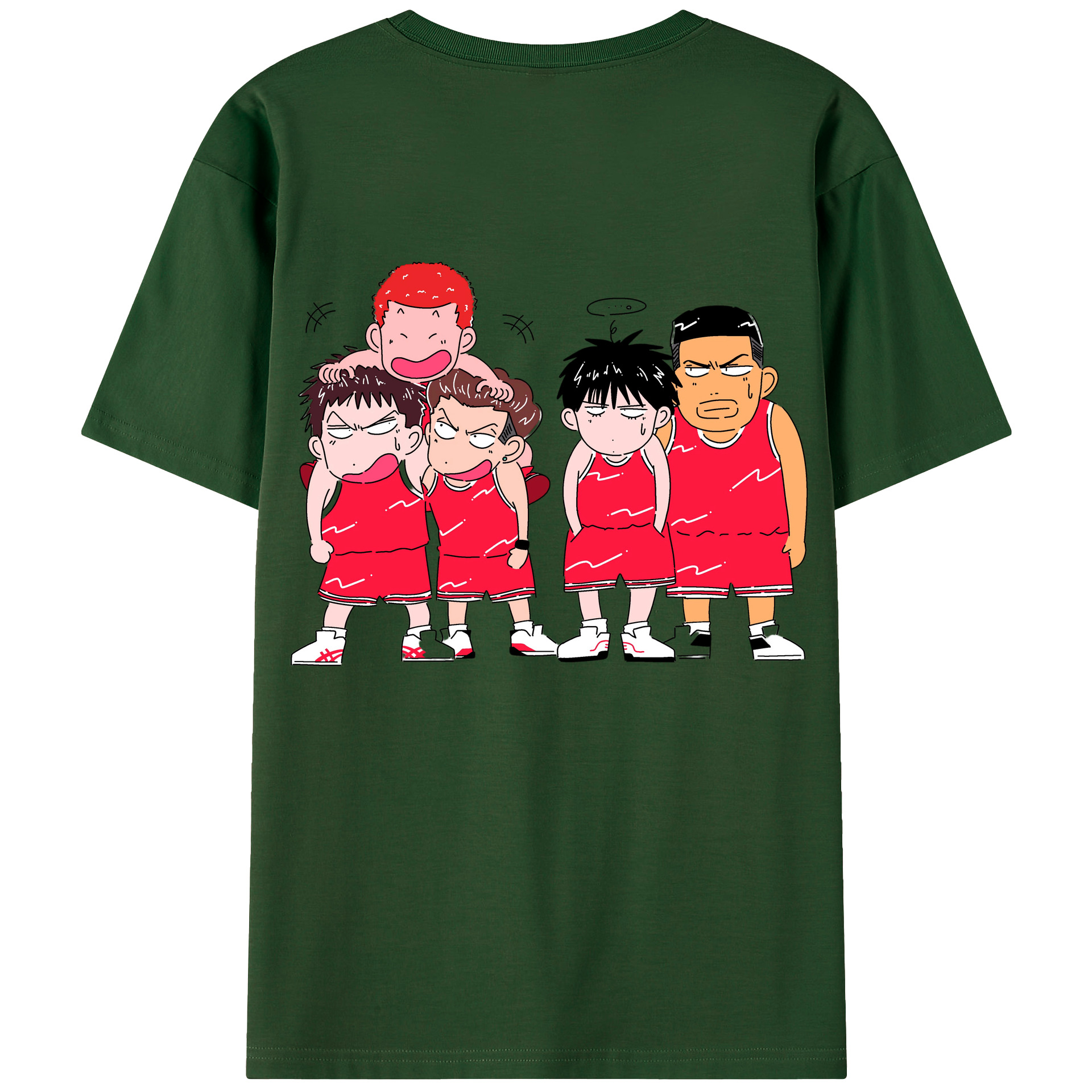 SLAM DUNK／スラムダンク 綿100％半袖Tシャツ（背面プリント）